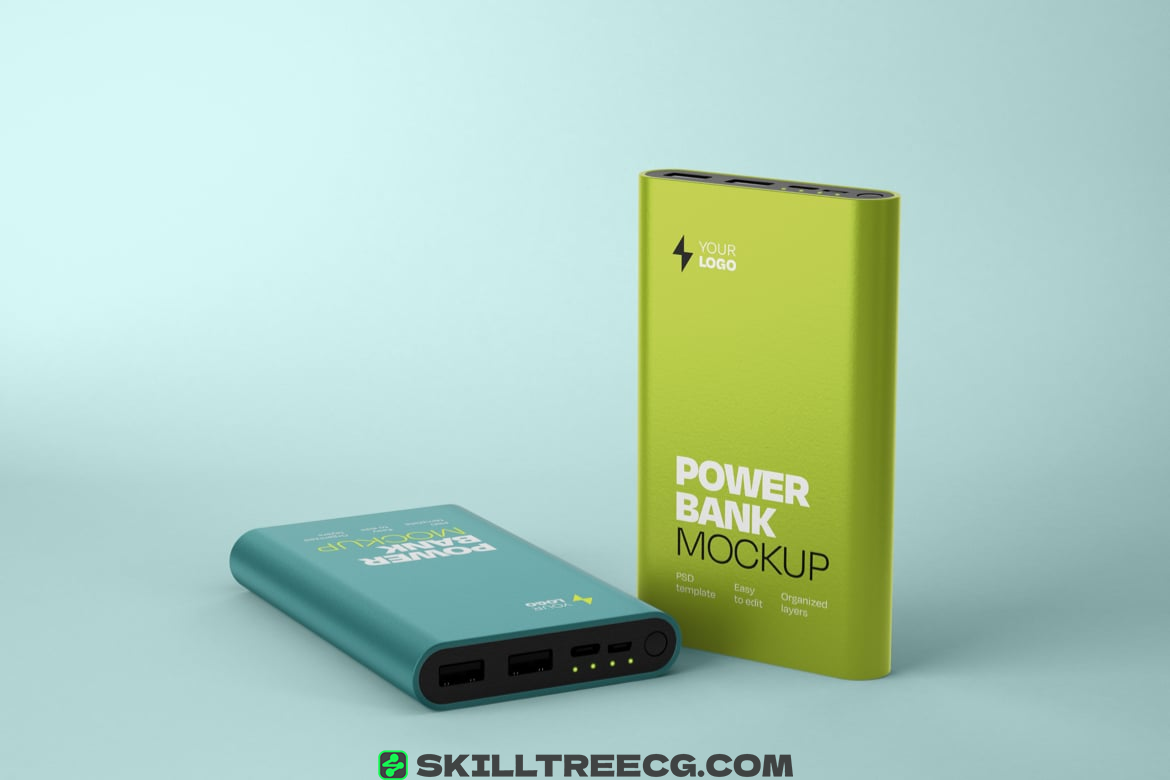 图片[2]-Glossy Power Bank Mockup Set（654399）-技能树